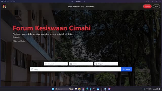 Tampilan Forum Kesiswaan